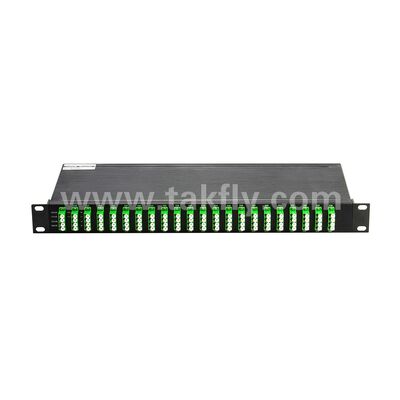 Fibra Óptica DWDM 100GHz AWG 40CH MUX+DEMUX para Data Center Telecom 5G
