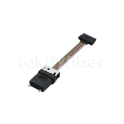 Cabo de Fibra Óptica MT-MT de Baixa Perda com Design Tipo Fita para QSFP28 e Outros Módulos Ópticos Paralelos