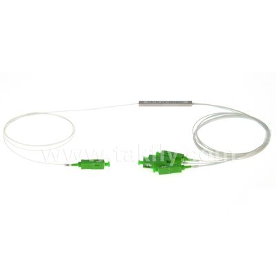 Divisor PLC de Fibra Óptica 1*N tubo de aço SC APC/UPC 0.9mm para Data Center Telecom FTTX