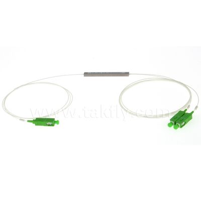 Divisor PLC de Fibra Óptica 1*N tubo de aço SC APC/UPC 0.9mm para Data Center Telecom FTTX