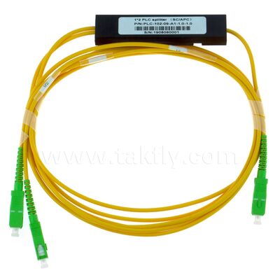 Fibra Óptica PLC Splitter ABS caixa 1xN SC APC/UPC para Fttx Telecom Data Center