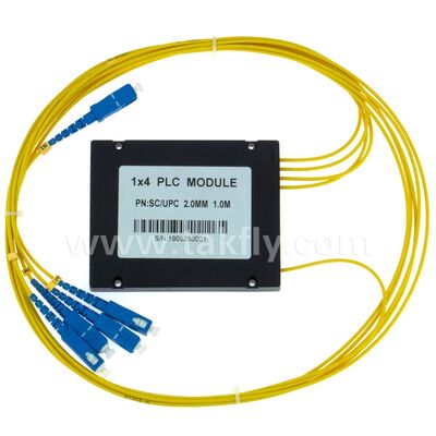 Fibra Óptica PLC Splitter ABS caixa 1xN SC APC/UPC para Fttx Telecom Data Center