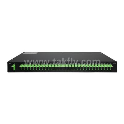 Fibra Óptica PLC Splitter Rack Mount Single Mode G657A SC APC/UPC para Data Center Telecom FTTx