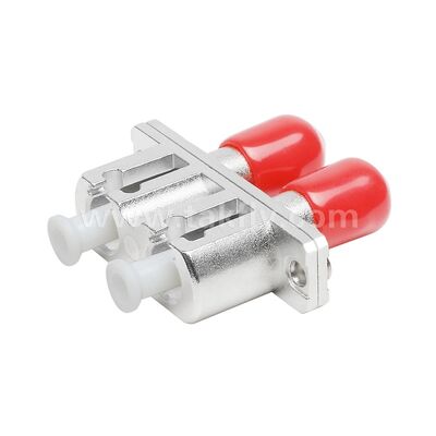 Adaptador híbrido de metal duplex de acoplamento ST-LC Fibra óptica feminina/feminina para centro de dados Telecom FTTX