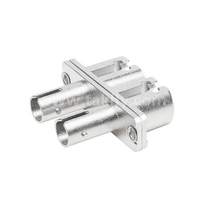 Adaptador híbrido de metal duplex de acoplamento ST-LC Fibra óptica feminina/feminina para centro de dados Telecom FTTX