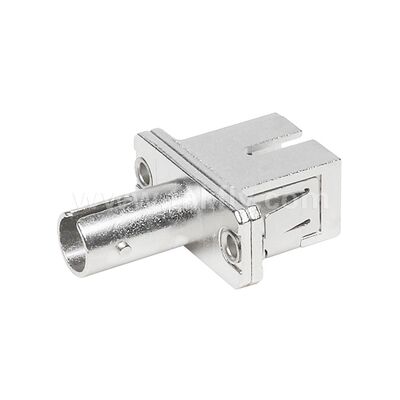 Acoplador de fibra óptica ST-SC Simplex Metal Hybrid Adaptador Feminino/Feminino para Data Center Telecom FTTX