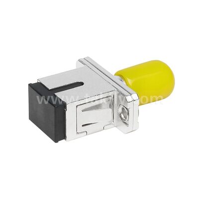 Acoplador de fibra óptica ST-SC Simplex Metal Hybrid Adaptador Feminino/Feminino para Data Center Telecom FTTX