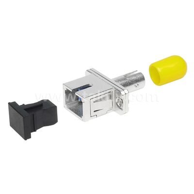 Acoplador de fibra óptica ST-SC Simplex Metal Hybrid Adaptador Feminino/Feminino para Data Center Telecom FTTX