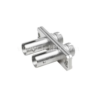 FC-ST Coupler Duplex Metal Hybrid Adaptador Fêmea/Fêmea Fibra Óptica para Data Center Telecom FTTX