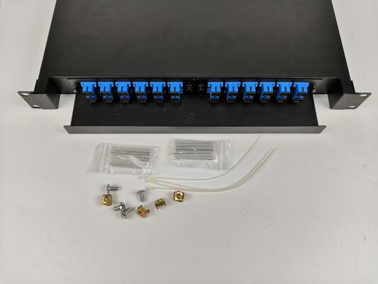 24 Core Slidable 19 Inch Rack-Mount Fiber Optic Distribution Frame with Simplified Cable Management
