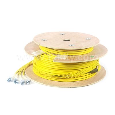 Cordões de Fibra Óptica 48Cores LC-LC Pre-terminado Breakout Patchcord para Telecom Data Center
