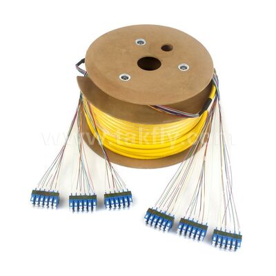 Cordões de Fibra Óptica 36Cores SC-SC Pre-terminado Breakout Patchcord para Telecom Data Center