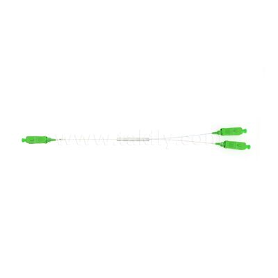 Fibra óptica de divisão de tubo de aço quadrado PLC 1x2 de modo único