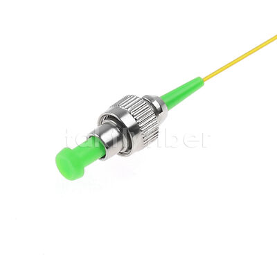 FC Simplex Optical Pigtail Modo único 9/125μm, 1m/2m/3m comprimento, 0,9mm/2,0mm/3,0mm, PVC/LSZH jaqueta