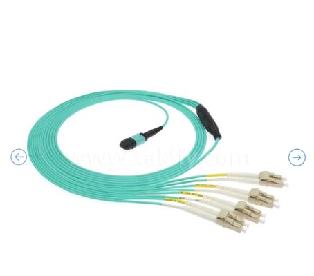 MPO/MTP-LC Breakout Patch Cord. Solução de cablagem de fibra óptica multi-núcleo de alta densidade.