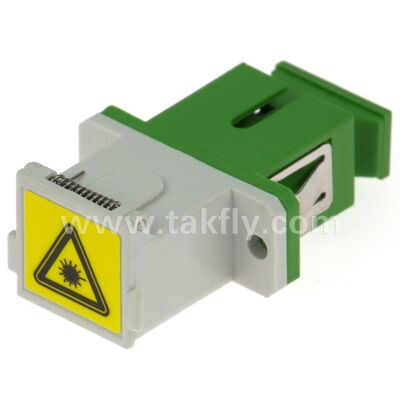 Adaptador de fibra óptica de manga de zircônio SC com opção duplex e configuração sem flanges