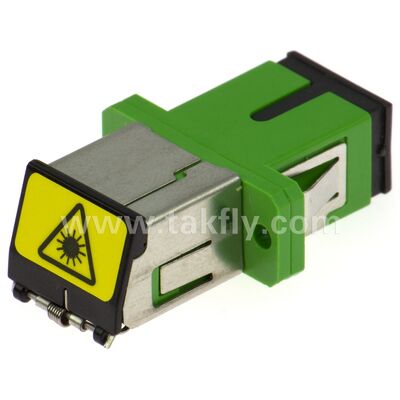 Adaptador de fibra óptica de manga de zircônio SC com opção duplex e configuração sem flanges