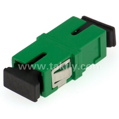 Adaptador de fibra óptica de manga de zircônio SC com opção duplex e configuração sem flanges