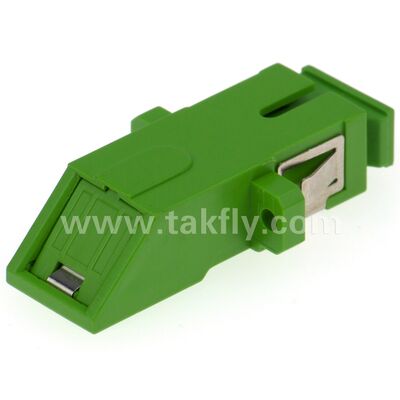 Adaptador de fibra óptica de manga de zircônio SC com opção duplex e configuração sem flanges