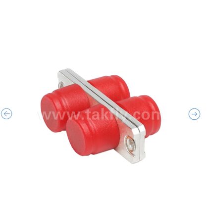 Adaptador de metal FC ️ Tipo retangular, acoplador FC de baixa perda para cablagem de fibra óptica