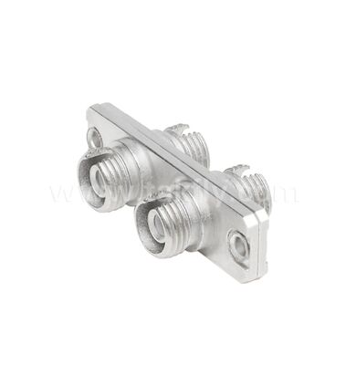 Adaptador de metal FC ️ Tipo retangular, acoplador FC de baixa perda para cablagem de fibra óptica
