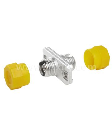 Adaptador de metal FC ️ Tipo retangular, acoplador FC de baixa perda para cablagem de fibra óptica