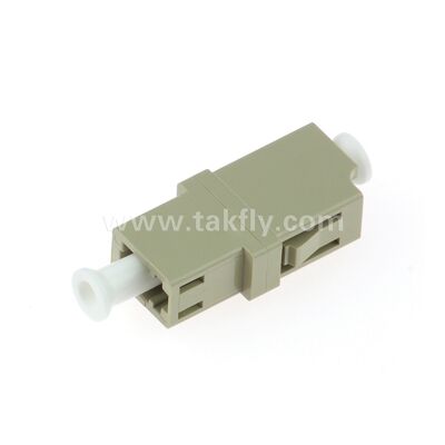 Adaptador de fibra óptica SC ️ Manga de zircônio, sem flanges ou com flanges duplex, para SM/MM, operação a -40~85°C