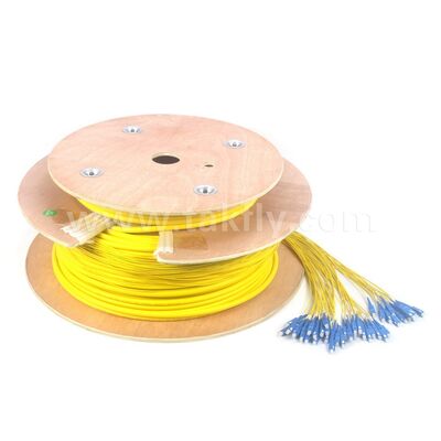 Cordões de Fibra Óptica 48Cores SC-SC Pre-terminado Breakout Patchcord para Telecom Data Center