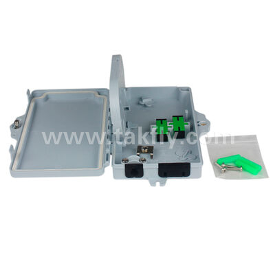 FTKS-1805-02B Caixa de terminação de fibra óptica FTTH, 2 portas SC/LC IP65 fechamento de splice óptico à prova d'água para a rede FTTx