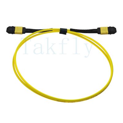 Patch cord MPO APC Fanout de 12 núcleos – macho para fêmea, baixa perda
