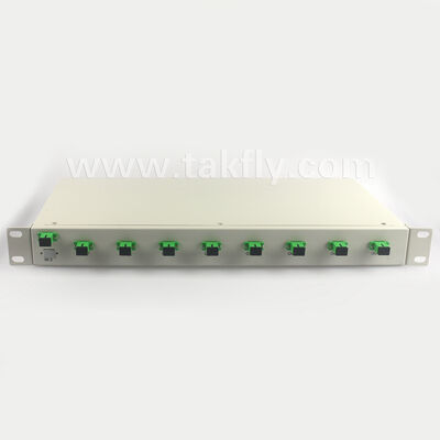 1U Rack Mount PLC Splitter com alta uniformidade, suporte de comprimento de onda completo e capacidade de operação reversa