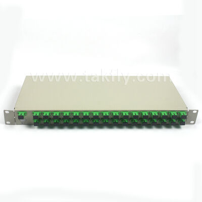 1U Rack Mount PLC Splitter com alta uniformidade, suporte de comprimento de onda completo e capacidade de operação reversa