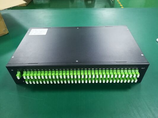 1×128 High Port Count PLC Splitter Rack Mount Patch Panel Ultra High Density FTTX Distribution