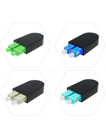 Loopback de fibra SC – Design fixo de ponta a ponta, loop óptico de transmissor para receptor em um único conector SC