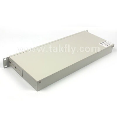 Série completa de divisores PLC 1×2 a 1×32 – Chassi de rack 1U para escritório central