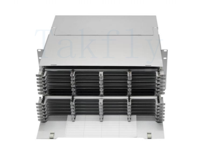 1U / 2U / 4U High Density MPO Cassette Patch Panel ️ Rack-Mount, Easy-Plug MPO para módulos de cassete LC, adaptadores LC pré-carregados para aplicativos de data center e SAN / LAN