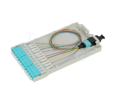 1U / 2U / 4U High Density MPO Cassette Patch Panel ️ Rack-Mount, Easy-Plug MPO para módulos de cassete LC, adaptadores LC pré-carregados para aplicativos de data center e SAN / LAN