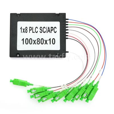 Fibra de divisão PLC ¥ 900μm ABS Box, SM G657A1, SC/APC, para acoplamento e distribuição de sinal óptico em redes PON