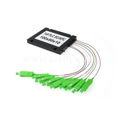 Fibra de divisão PLC ¥ 900μm ABS Box, SM G657A1, SC/APC, para acoplamento e distribuição de sinal óptico em redes PON