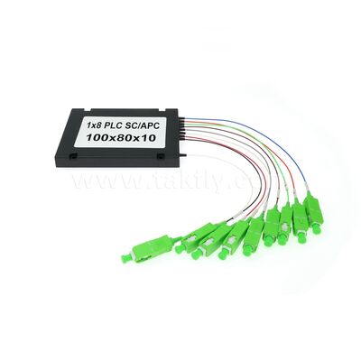 Fibra de divisão PLC ¥ 900μm ABS Box, SM G657A1, SC/APC, para acoplamento e distribuição de sinal óptico em redes PON