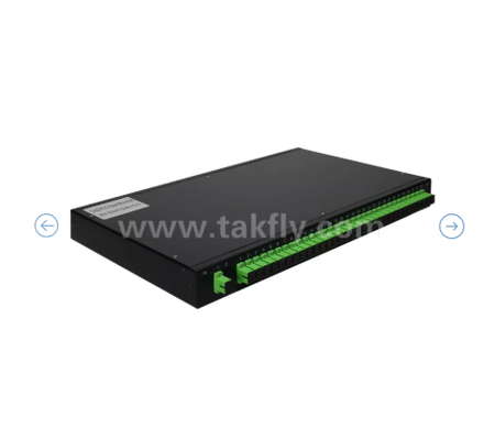 1U Rack Mount PLC Splitter Óptico ′′ 19" Painel, G657A1 de modo único, SC/APC, para distribuição de sinal óptico