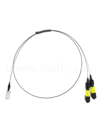 Conjunto de matriz de fibra MTP-16CH-FA - Conector MTP para matriz de fibra com ranhura em V de 16 canais, baixa perda de inserção, para transceptores ópticos de alta velocidade e aplicações de CPO/data center