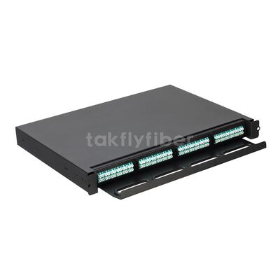 Painel de correção de rack de alta densidade Takfly com Plug-and-Play 12 Fiber MTP/MPO Cassette Management para Data Centers