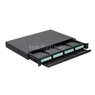 Painel de correção de rack de alta densidade Takfly com Plug-and-Play 12 Fiber MTP/MPO Cassette Management para Data Centers