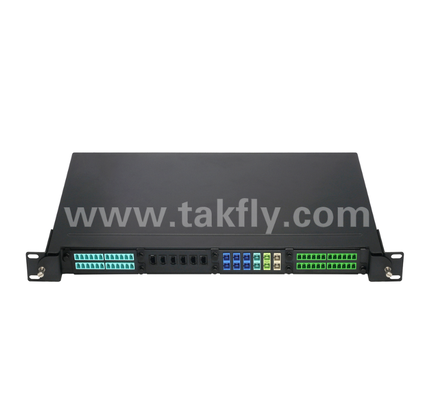 Patch Panel de alta densidade 1U 19" MPO/MTP - 4 slots de cassete, montagem em rack