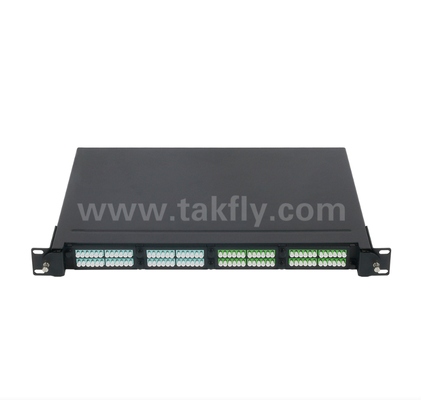 Patch Panel de alta densidade 1U 19" MPO/MTP - 4 slots de cassete, montagem em rack