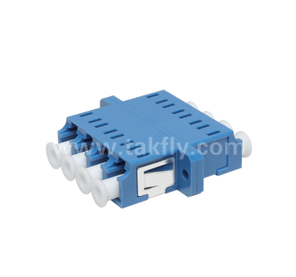Adaptador de Quad Fiber LC ∙ 4× LC Duplex, design de economia de espaço, para conexão de cabo a cabo e cabo a equipamento