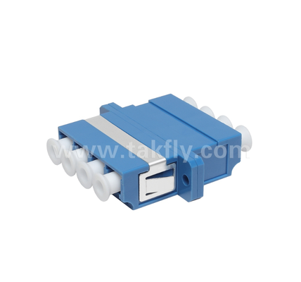 Adaptador de Quad Fiber LC ∙ 4× LC Duplex, design de economia de espaço, para conexão de cabo a cabo e cabo a equipamento