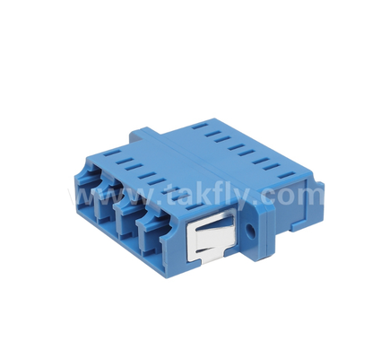 Adaptador de Quad Fiber LC ∙ 4× LC Duplex, design de economia de espaço, para conexão de cabo a cabo e cabo a equipamento