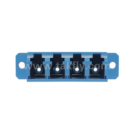 Adaptador de Quad Fiber LC ∙ 4× LC Duplex, design de economia de espaço, para conexão de cabo a cabo e cabo a equipamento